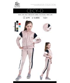 Caja Pants Velour Infantil Cecy D