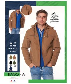 1/2 caja Chamarra Hombre Mod Tiago-A